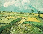 Wheatfield at Auvers under Clouded Sky Vincent Van Gogh